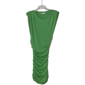 Sleeveless Stretchy Bodycon Dress Sz M- Lime Green